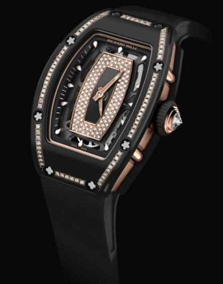 Review RICHARD MILLE RM 07-01 Automatic Winding Red Gold Ceramic Diamond WATCH